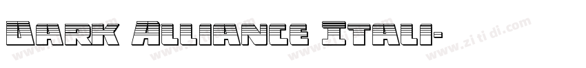 Dark Alliance Itali字体转换